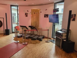 karaoke mit sĂ€ngerbildschirm fĂŒr betriebsfest in osnabrĂŒck
