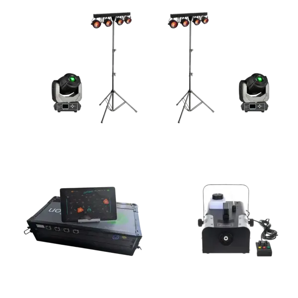 lihct set für partys mit moving heads mieten
