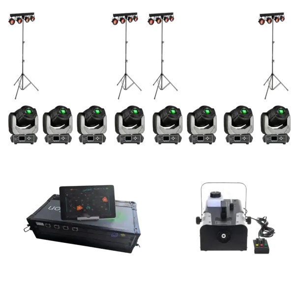 lichtset mit moving heads mieten
